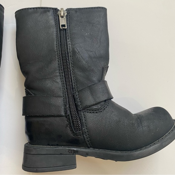 Frye & Co harness rivet black toddler riding boots EUC faux leather - Picture 7 of 10